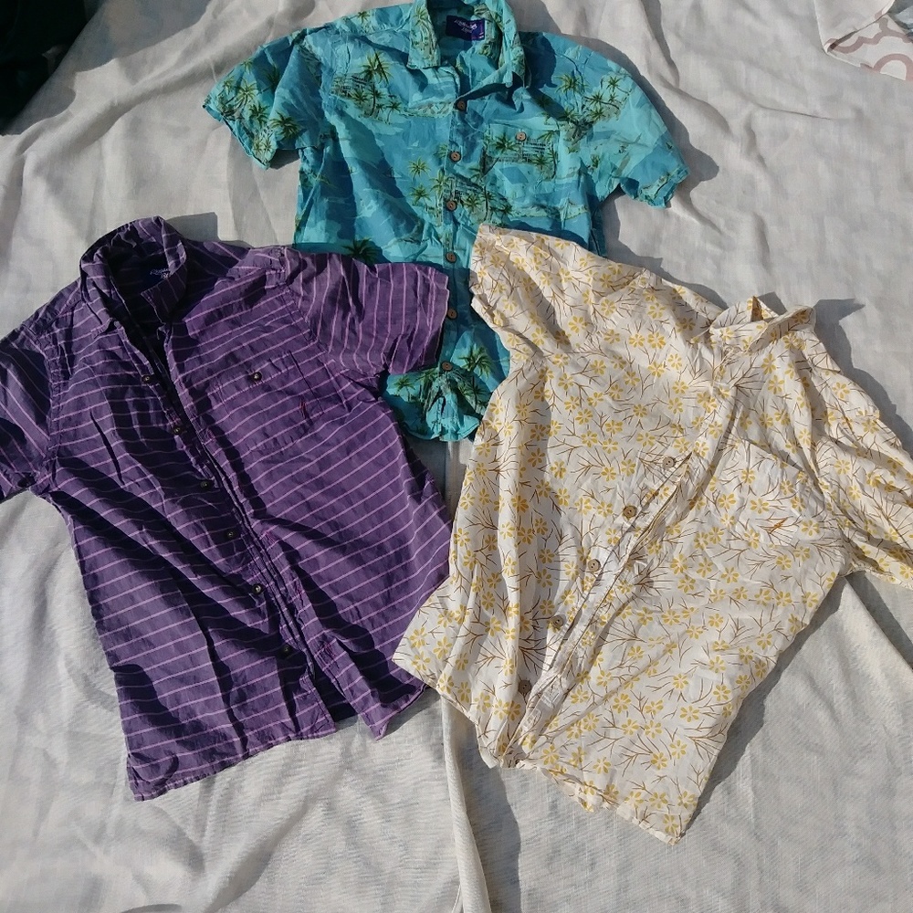 Three Surfer skateboarder Shirts by lightning bolt